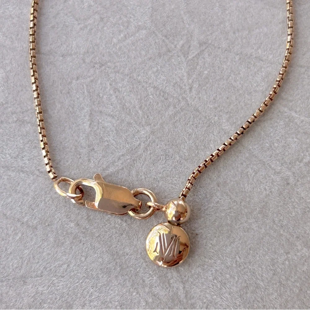 MONICA VINADER Rose Gold Necklace with Silver Pendant - Picture 3 of 4